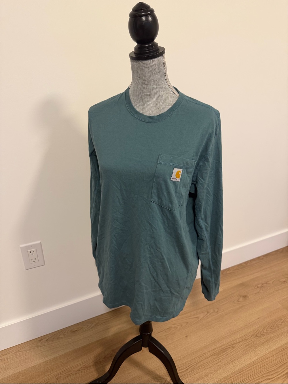 Carhartt Men's Workwear Pocket Long Sleeve T-Shirt - Teal Blue